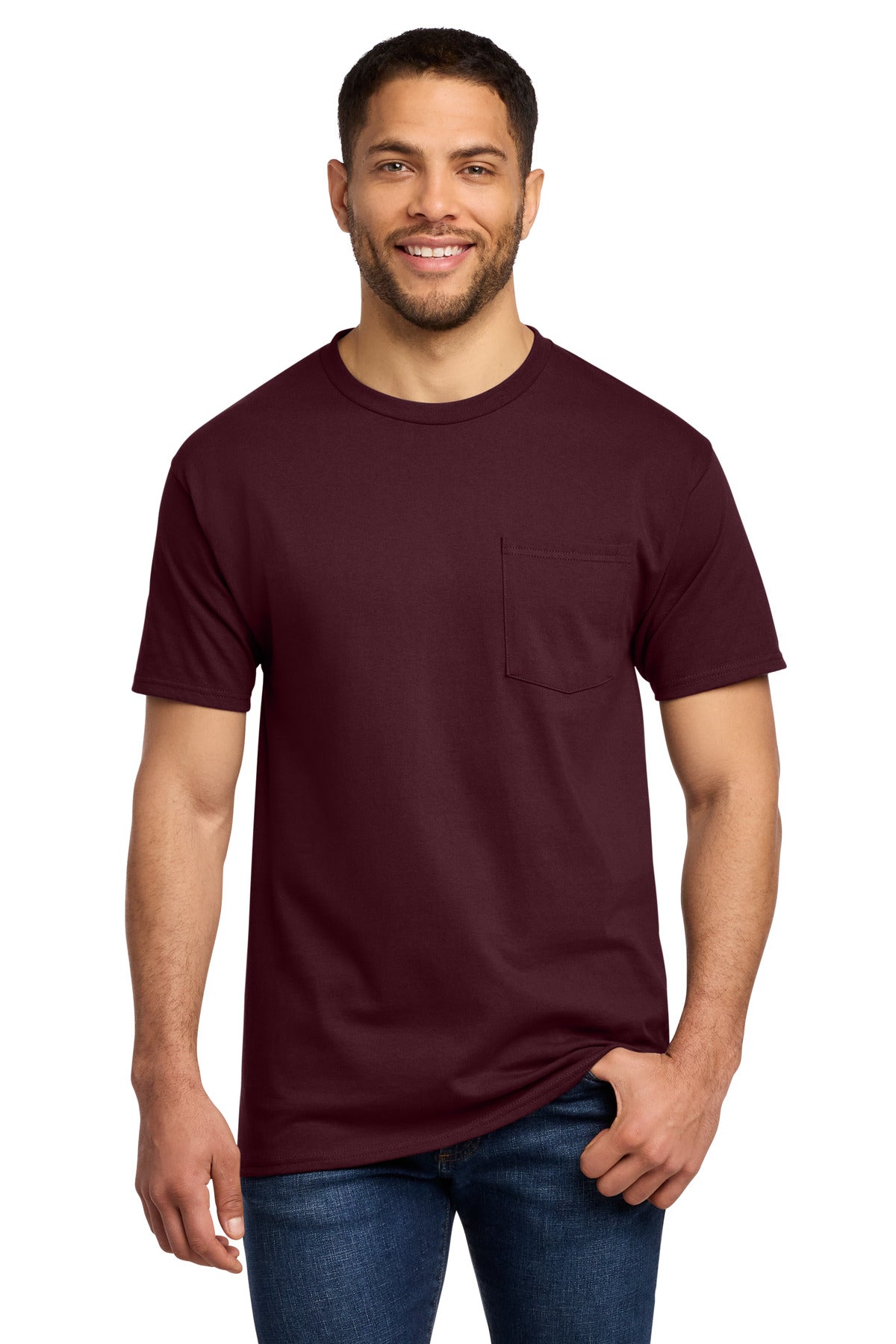 Port & Co Tall Essential Pocket Tee. PC61PT