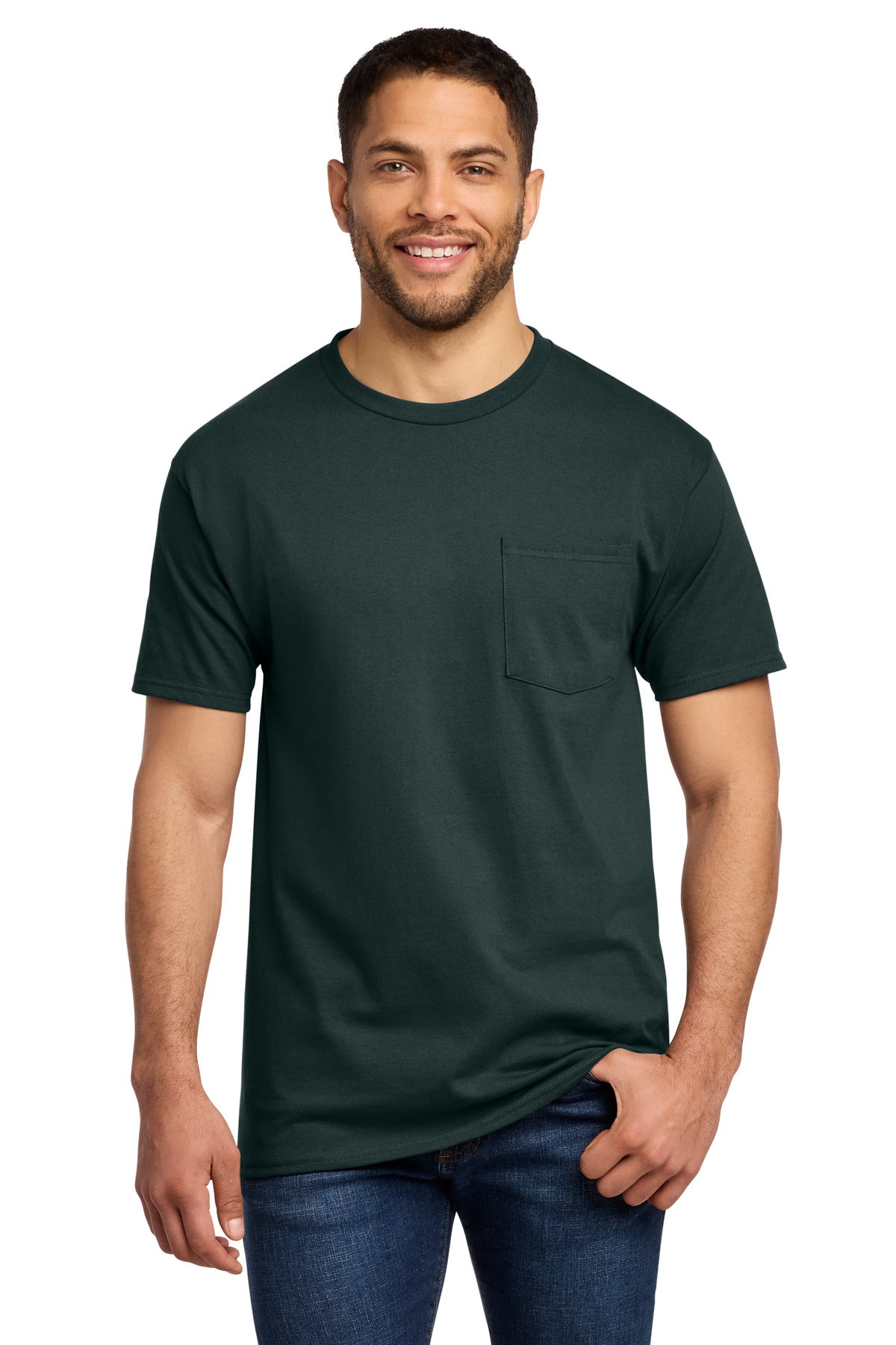 Port & Co Tall Essential Pocket Tee. PC61PT