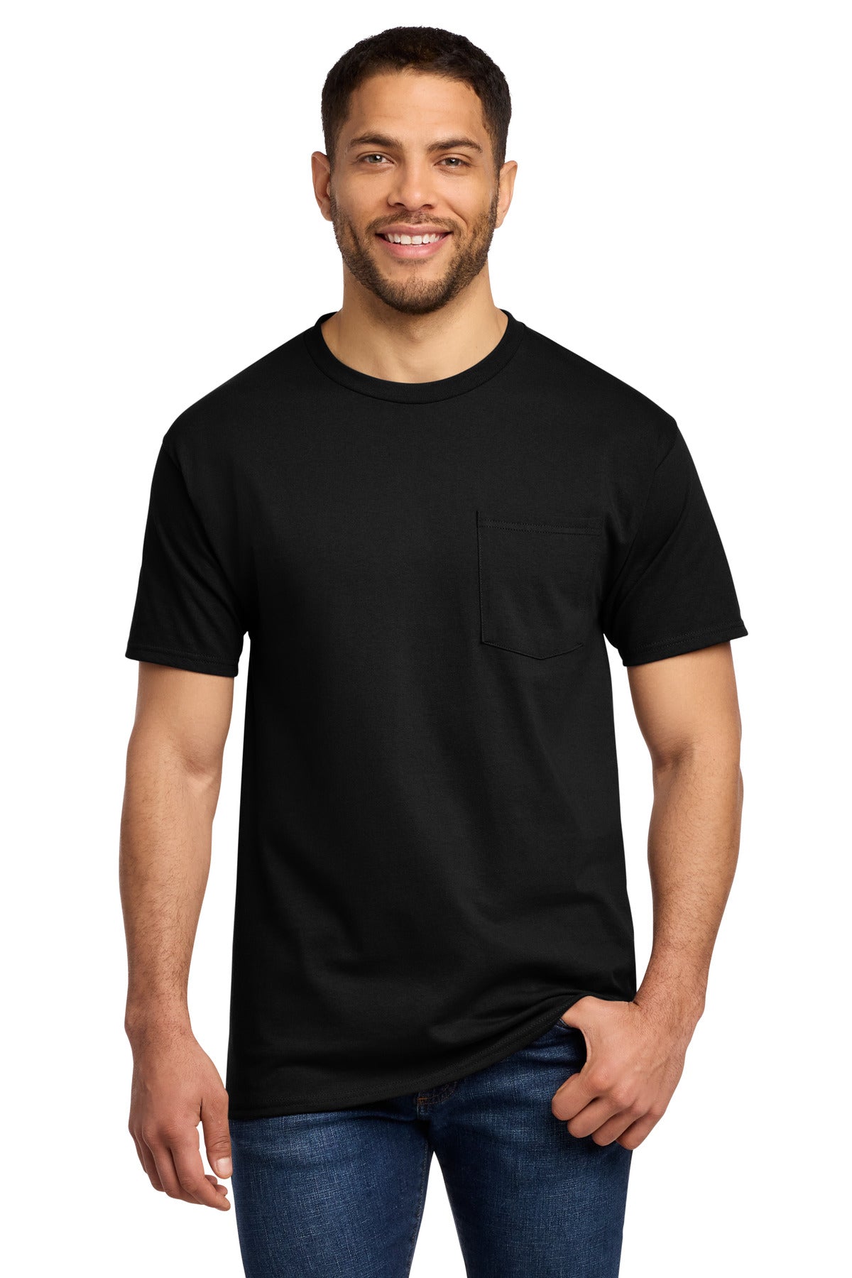 Port & Co Tall Essential Pocket Tee. PC61PT