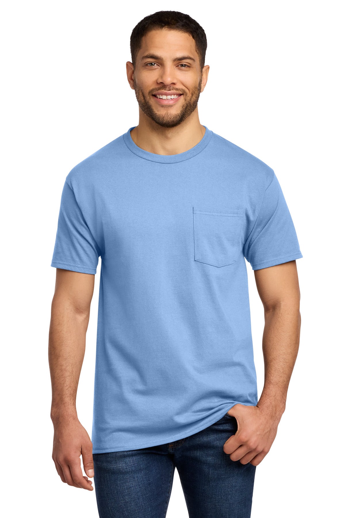 Port & Co Tall Essential Pocket Tee. PC61PT