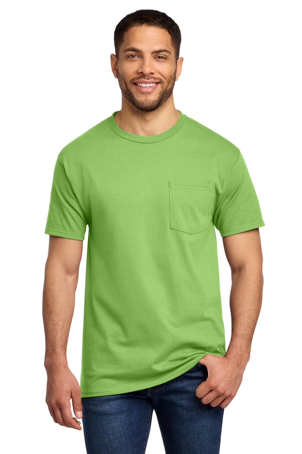 Port & Co Tall Essential Pocket Tee. PC61PT