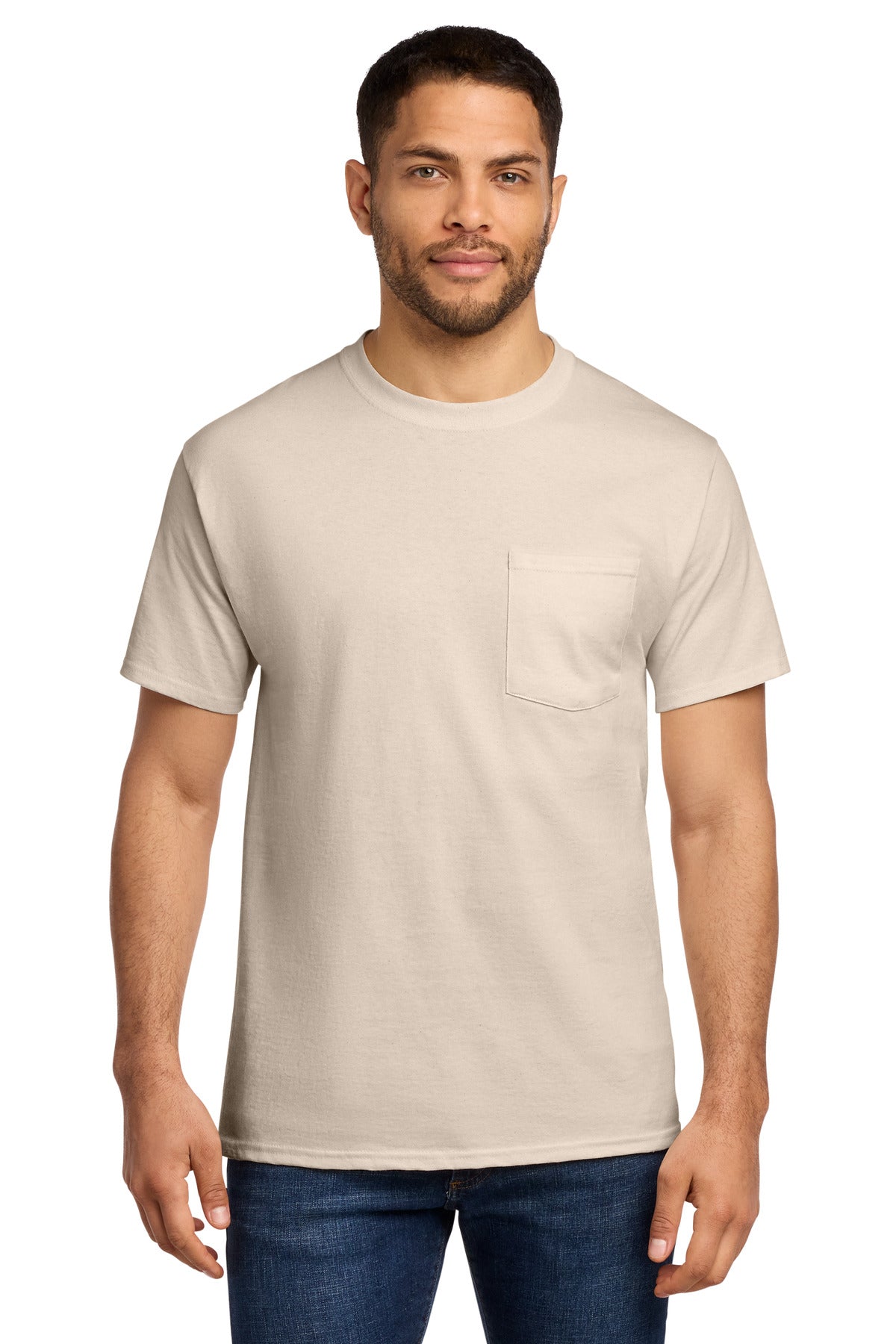 Port & Co Tall Essential Pocket Tee. PC61PT