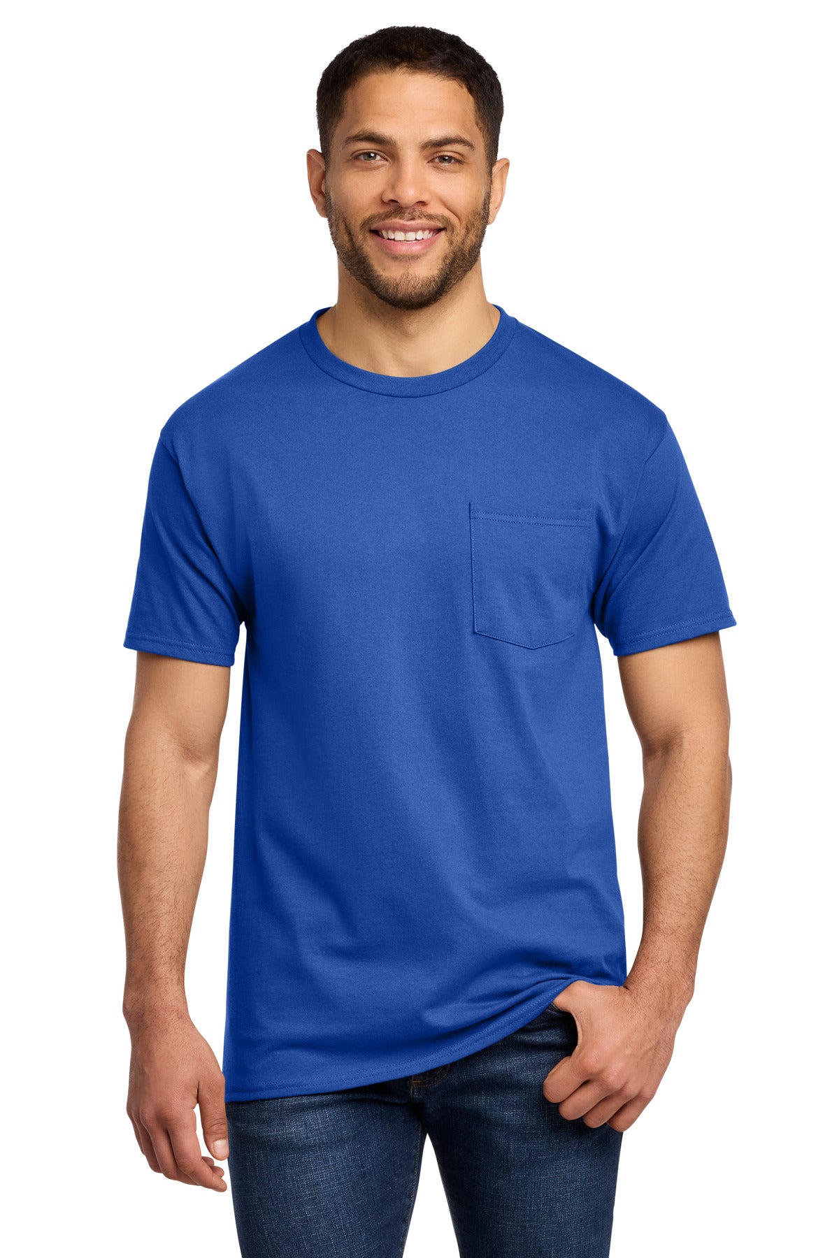 Port & Co Tall Essential Pocket Tee. PC61PT