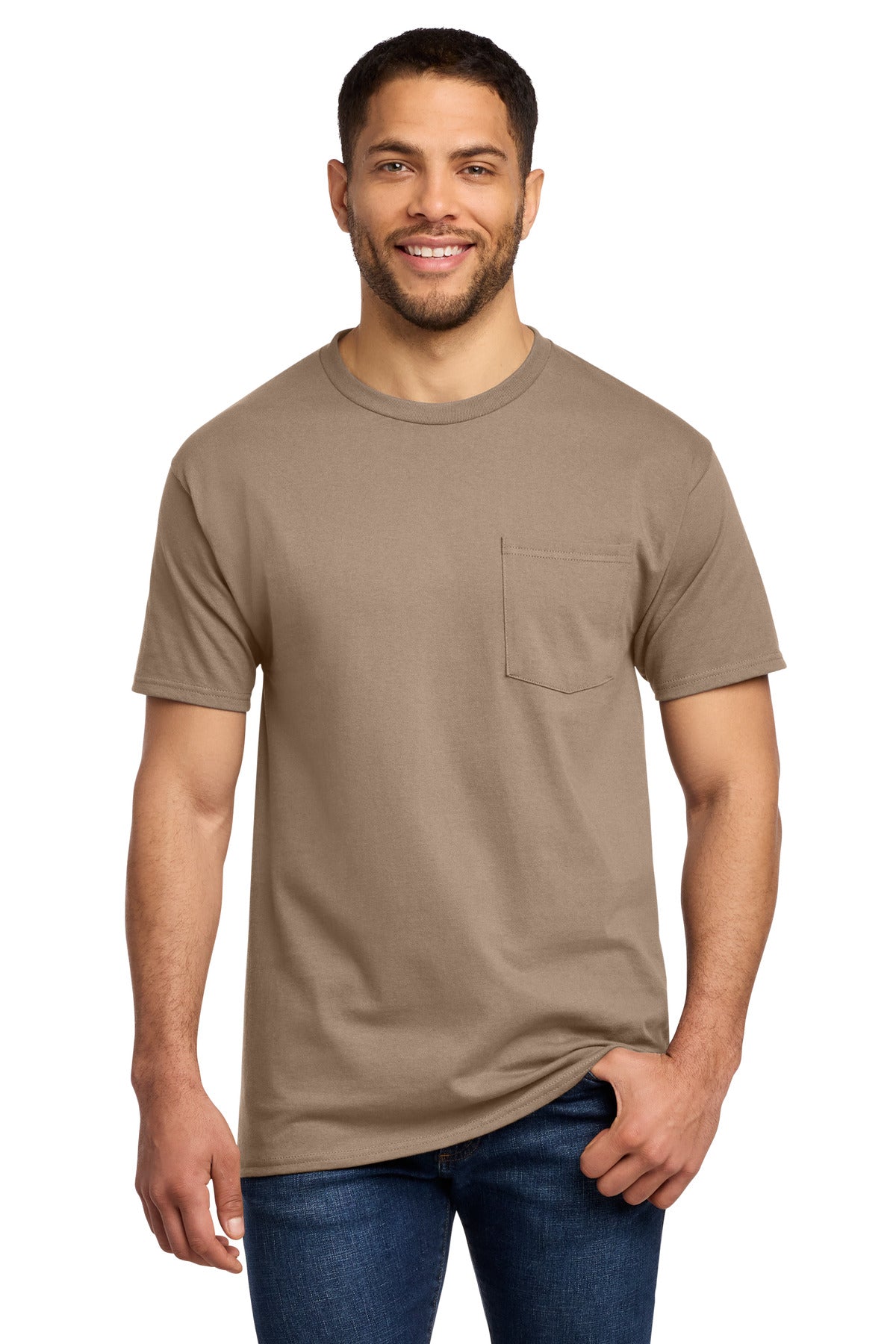 Port & Co Tall Essential Pocket Tee. PC61PT