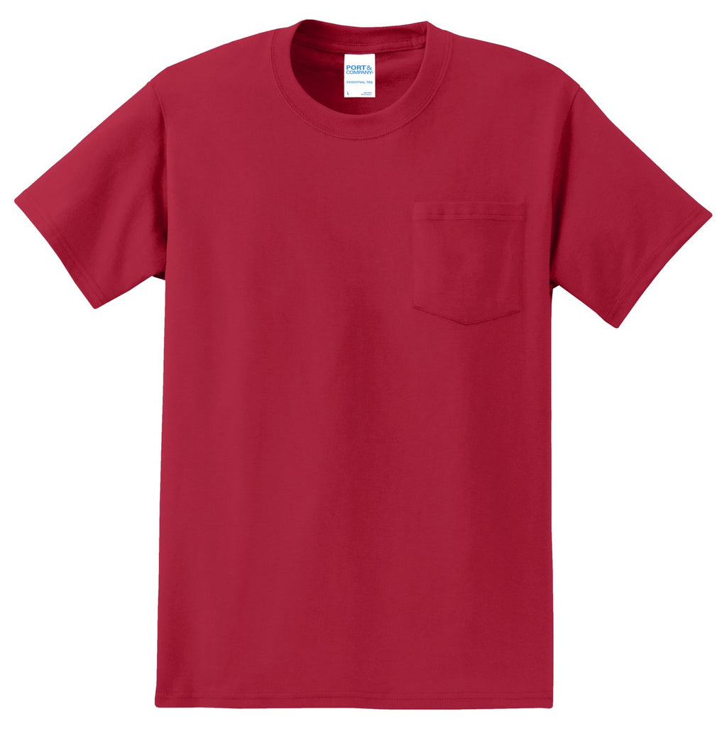 Port & Co Tall Essential Pocket Tee. PC61PT