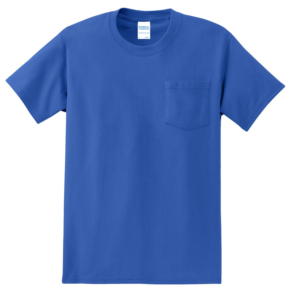 Port & Co Tall Essential Pocket Tee. PC61PT