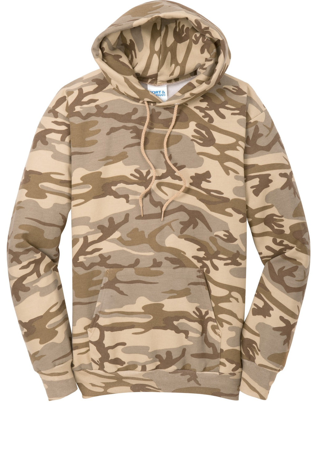 Port & Co Core Fleece Camo Pullover Hooded Sweatshirt. PC78HC