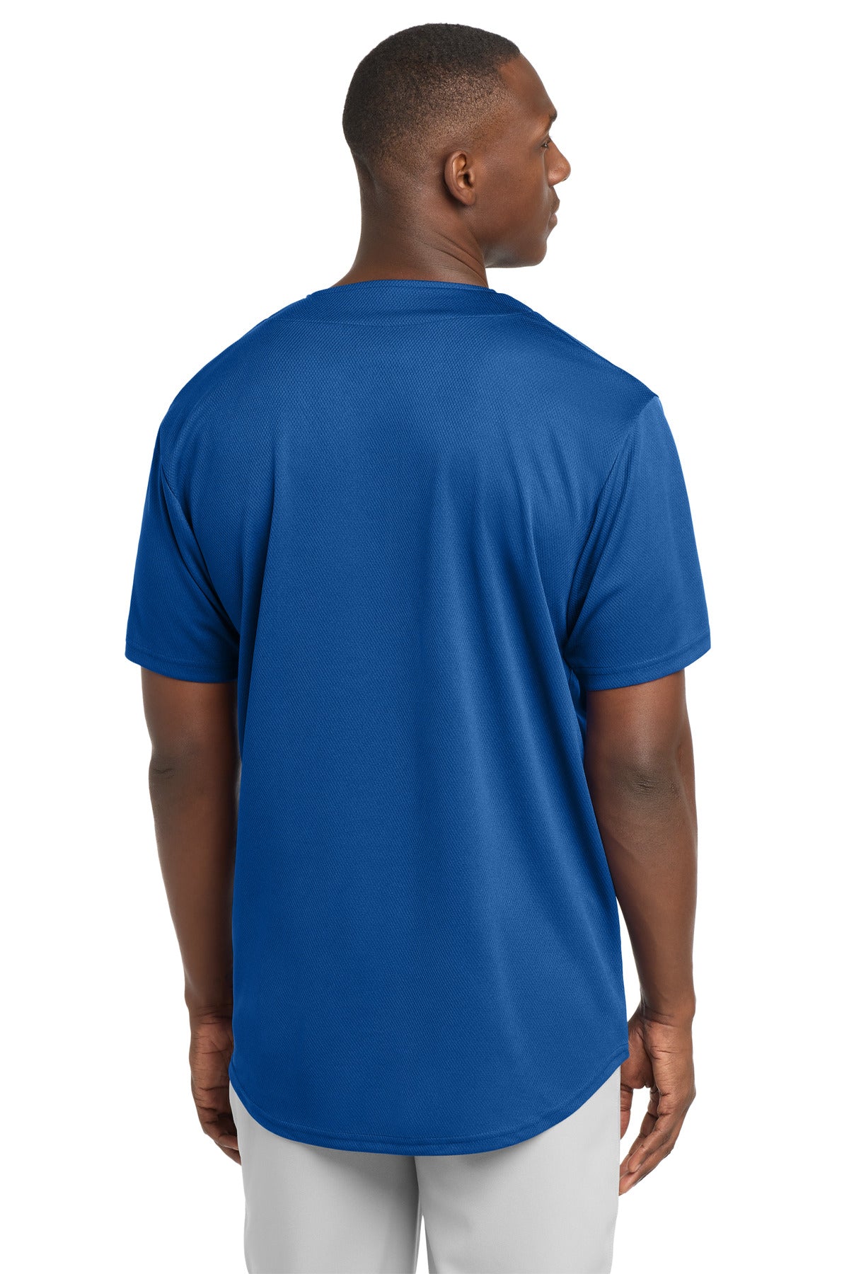 Sport-Tek PosiCharge Tough Mesh Full-Button Jersey. ST220