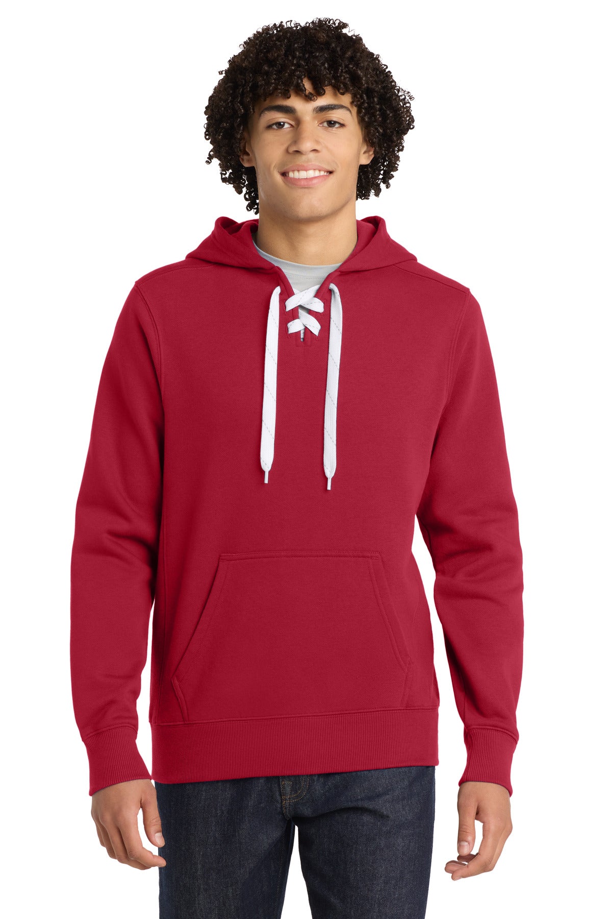 Sport-Tek Lace Up Pullover Hooded Sweatshirt. ST271