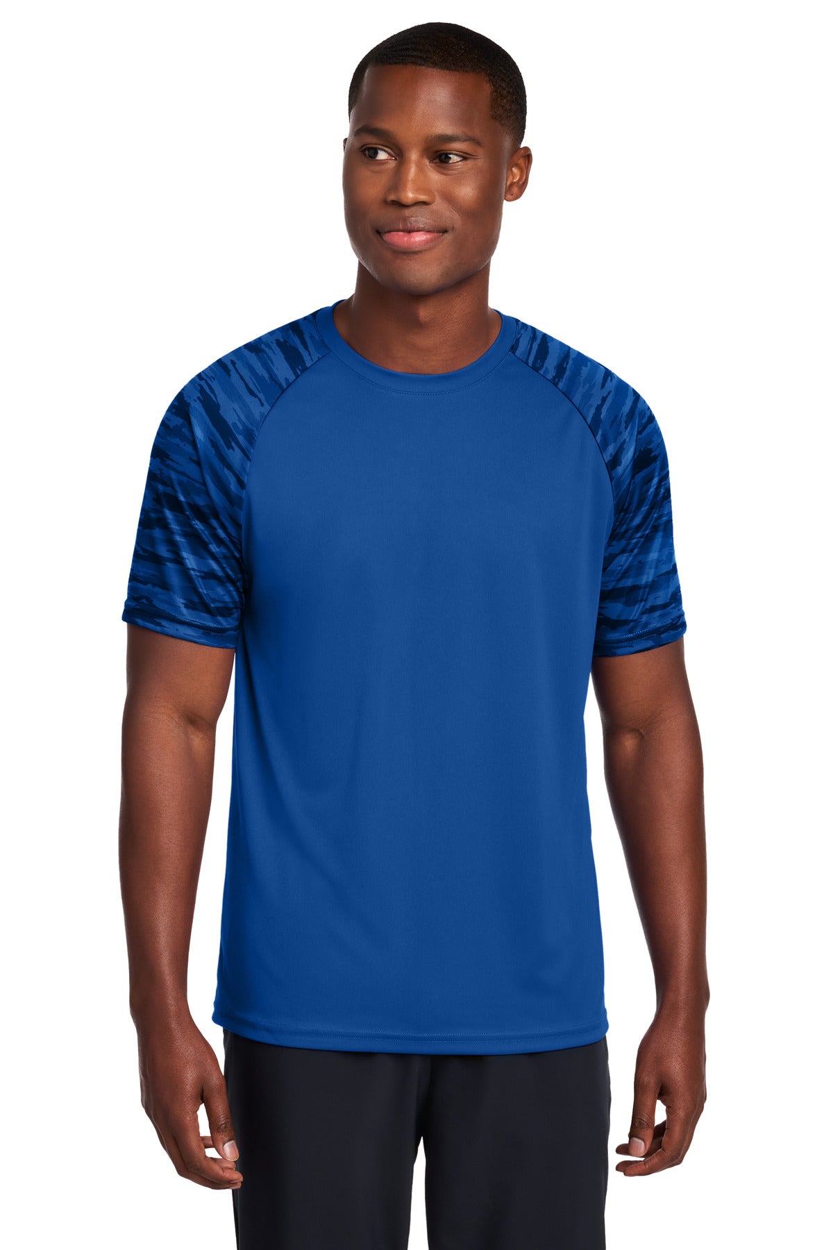 Sport-Tek Drift Camo Colorblock Tee ST376