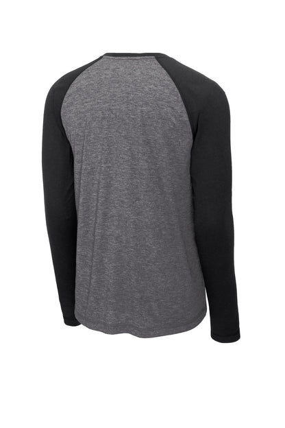 Sport-Tek  PosiCharge  Long Sleeve Tri-Blend Wicking Raglan Tee ST400LS