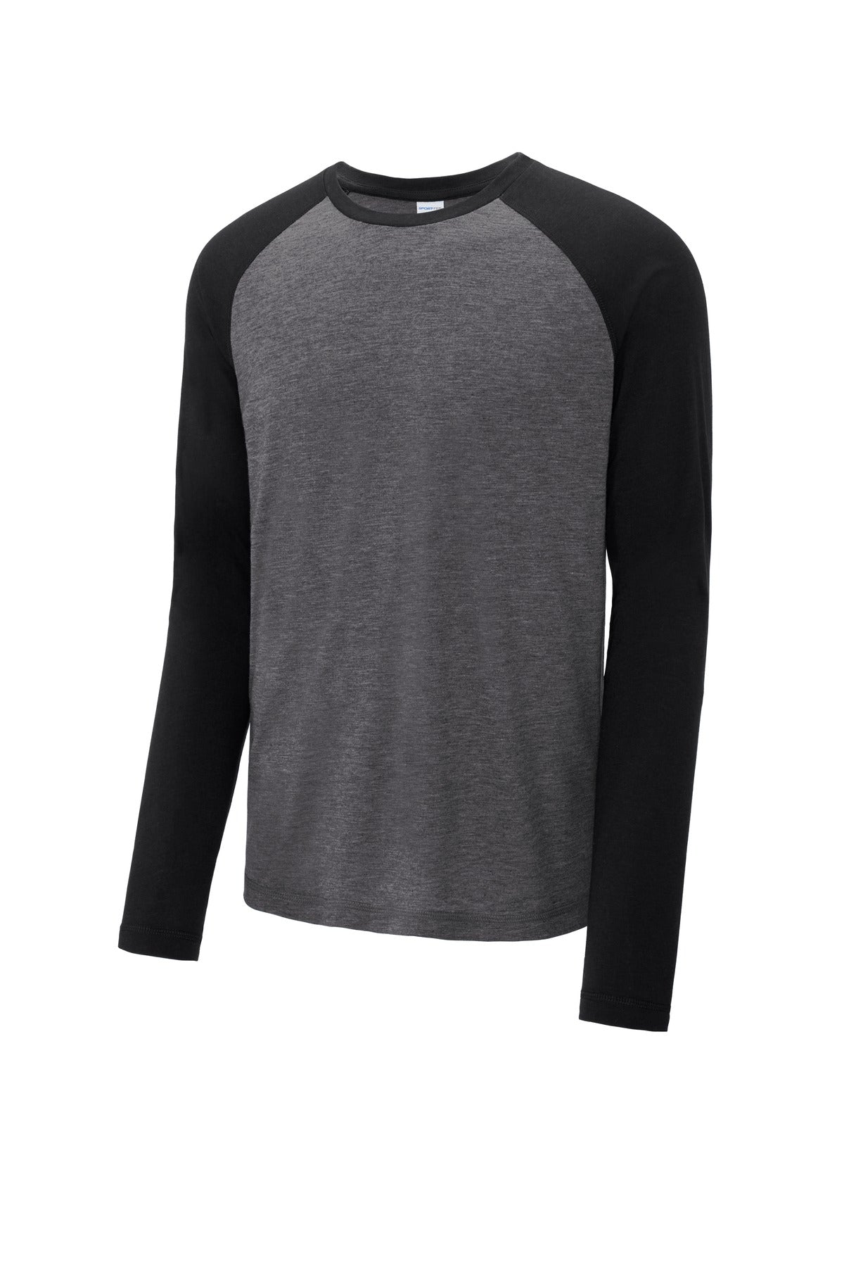Sport-Tek  PosiCharge  Long Sleeve Tri-Blend Wicking Raglan Tee ST400LS