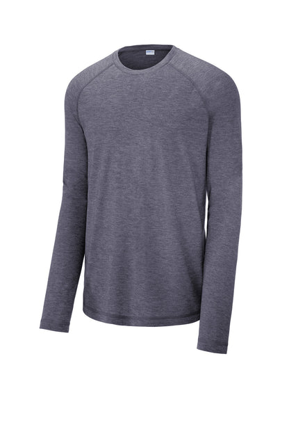 Sport-Tek  PosiCharge  Long Sleeve Tri-Blend Wicking Raglan Tee ST400LS
