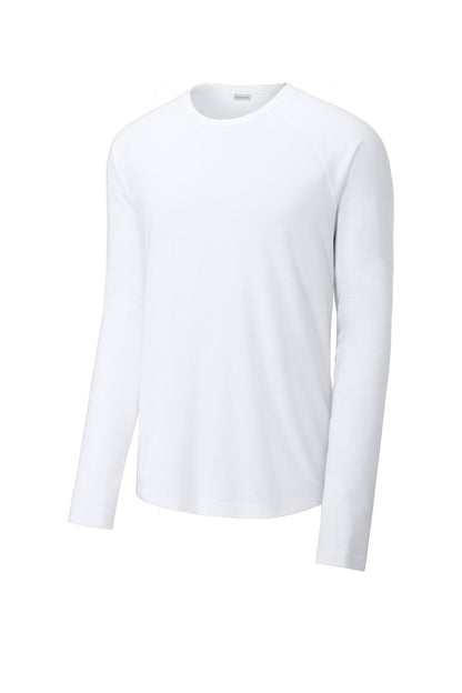 Sport-Tek  PosiCharge  Long Sleeve Tri-Blend Wicking Raglan Tee ST400LS