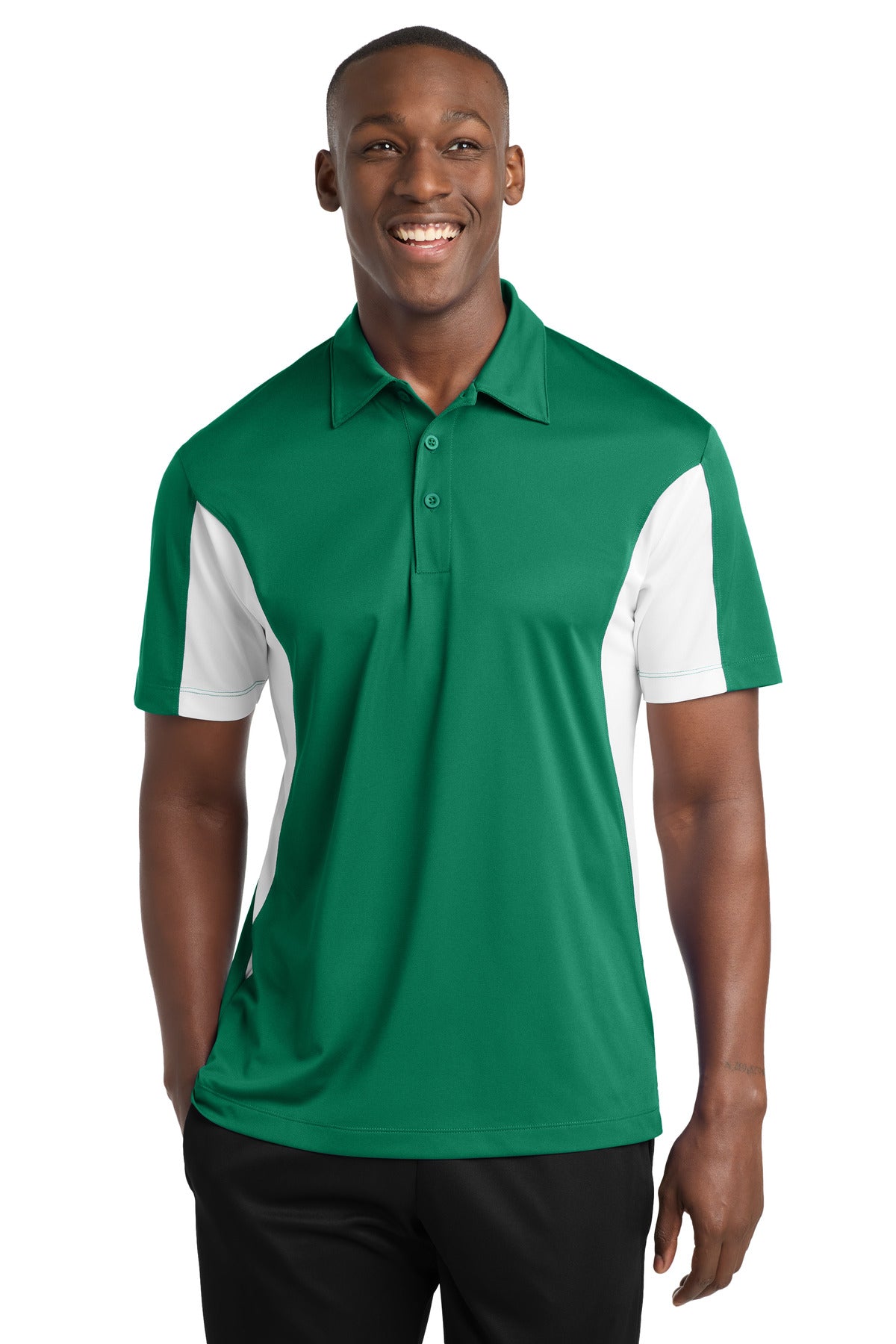 Sport-Tek Side Blocked Micropique Sport-Wick Polo. ST655