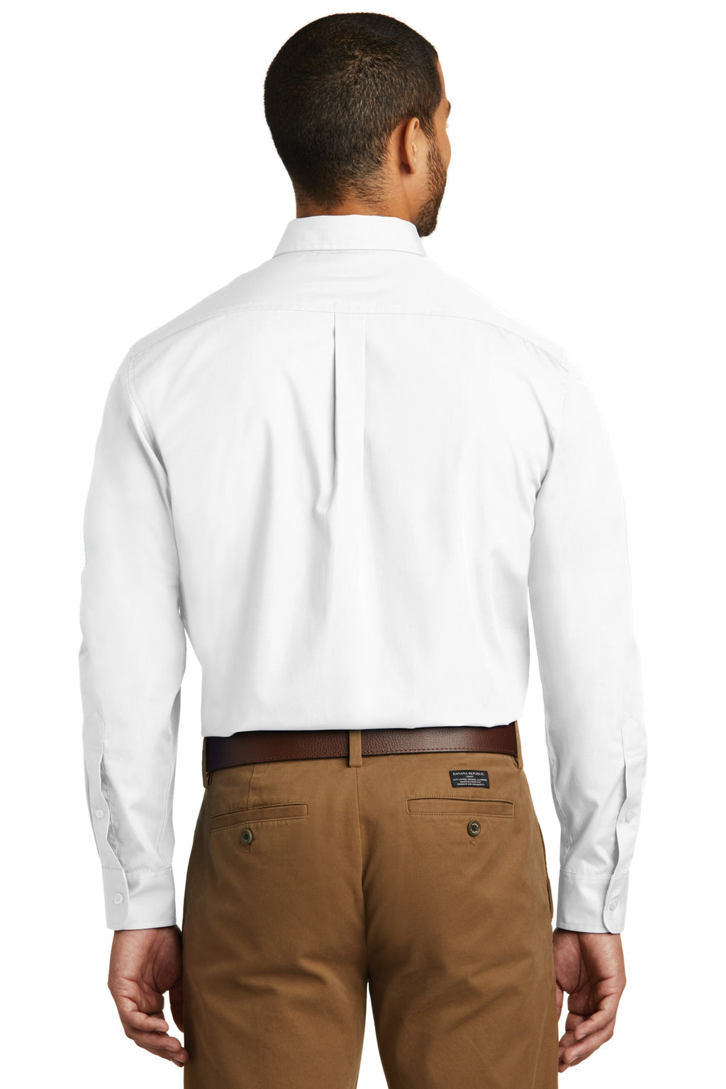Port Authority Long Sleeve Carefree Poplin Shirt. W100