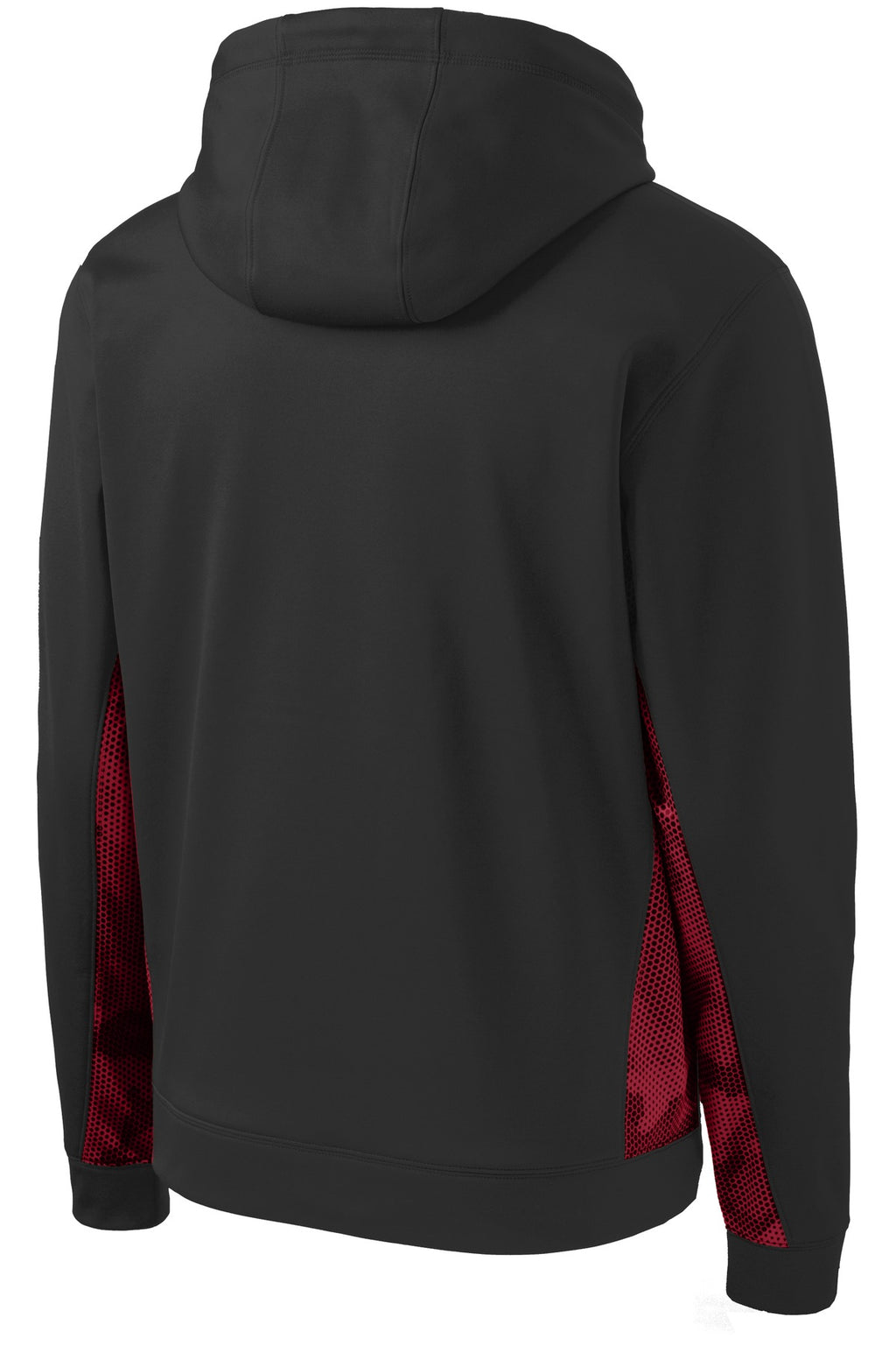 Sport-Tek Youth Sport-Wick CamoHex Fleece Colorblock Hooded Pullover.  YST239