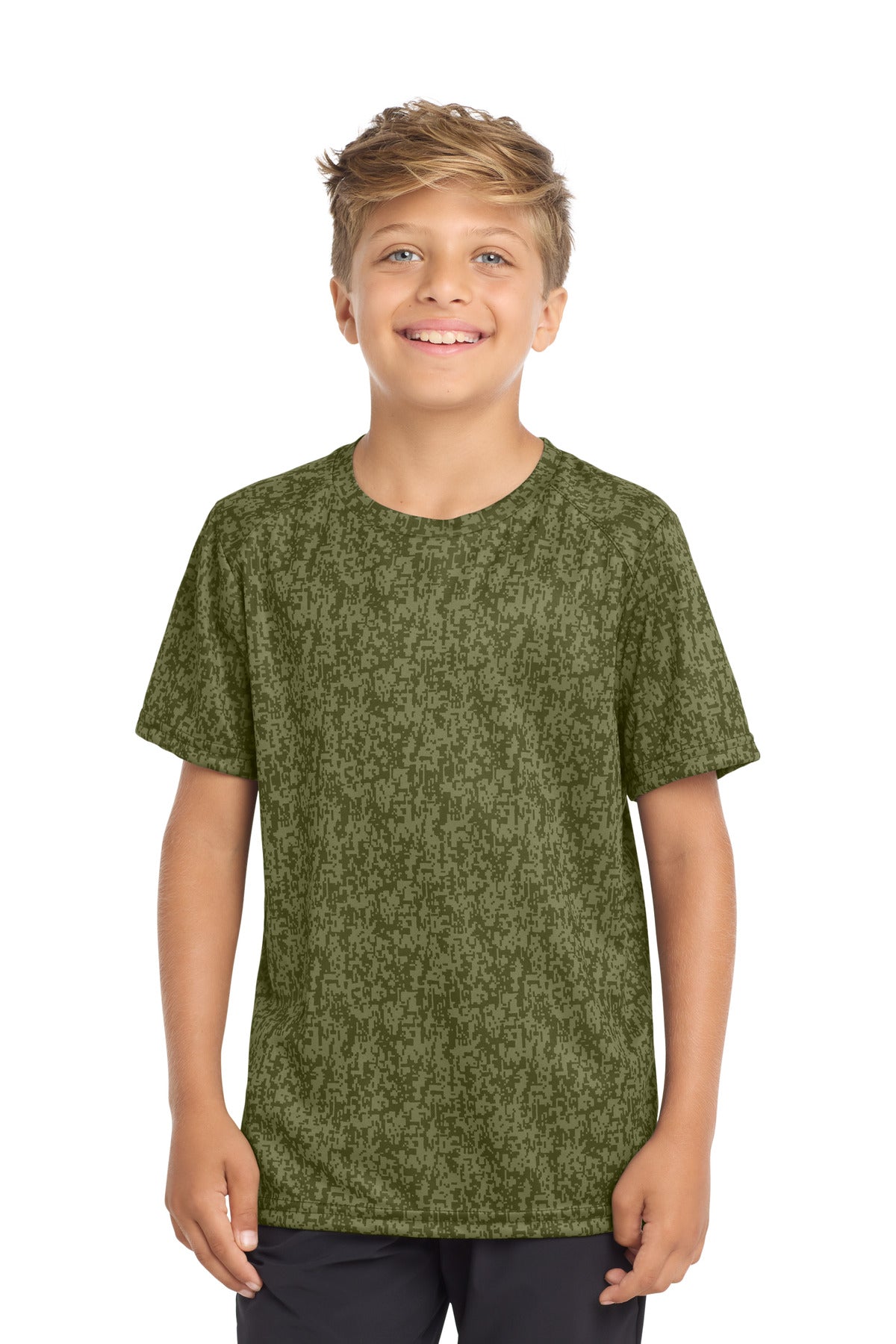 Sport-Tek  Youth Digi Camo Tee. YST460