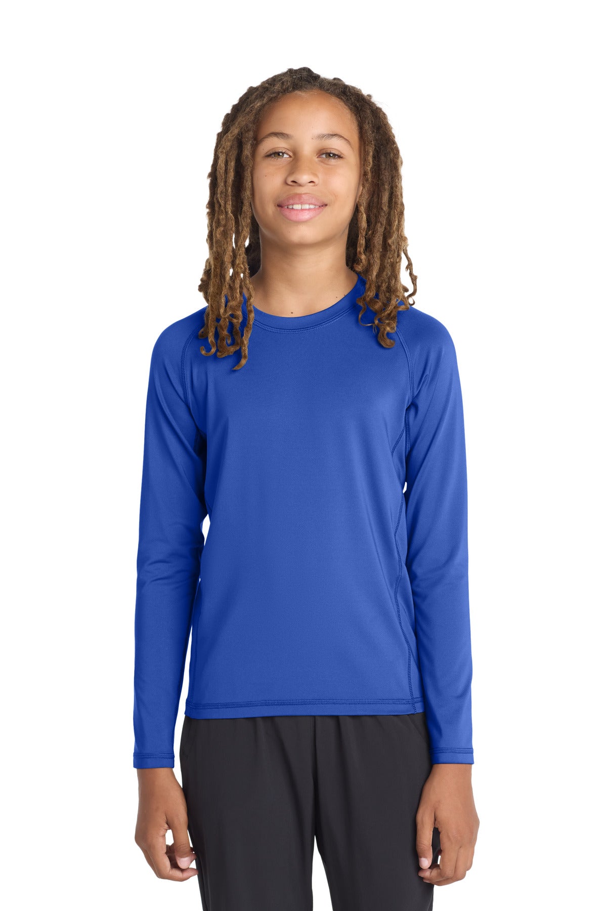 Sport-Tek  Youth Long Sleeve Rashguard Tee. YST470LS