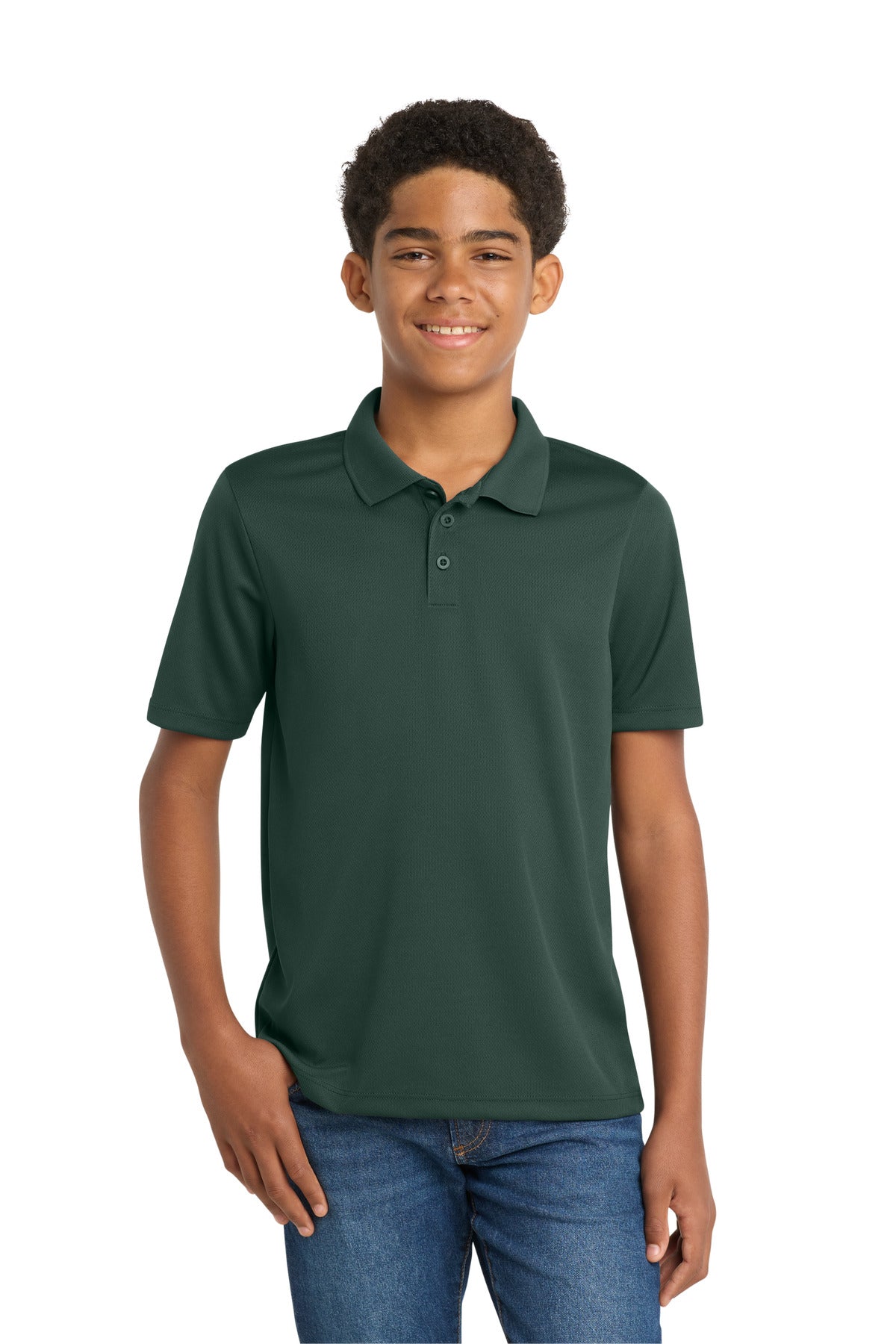Sport-Tek Youth PosiCharge RacerMesh Polo. YST640