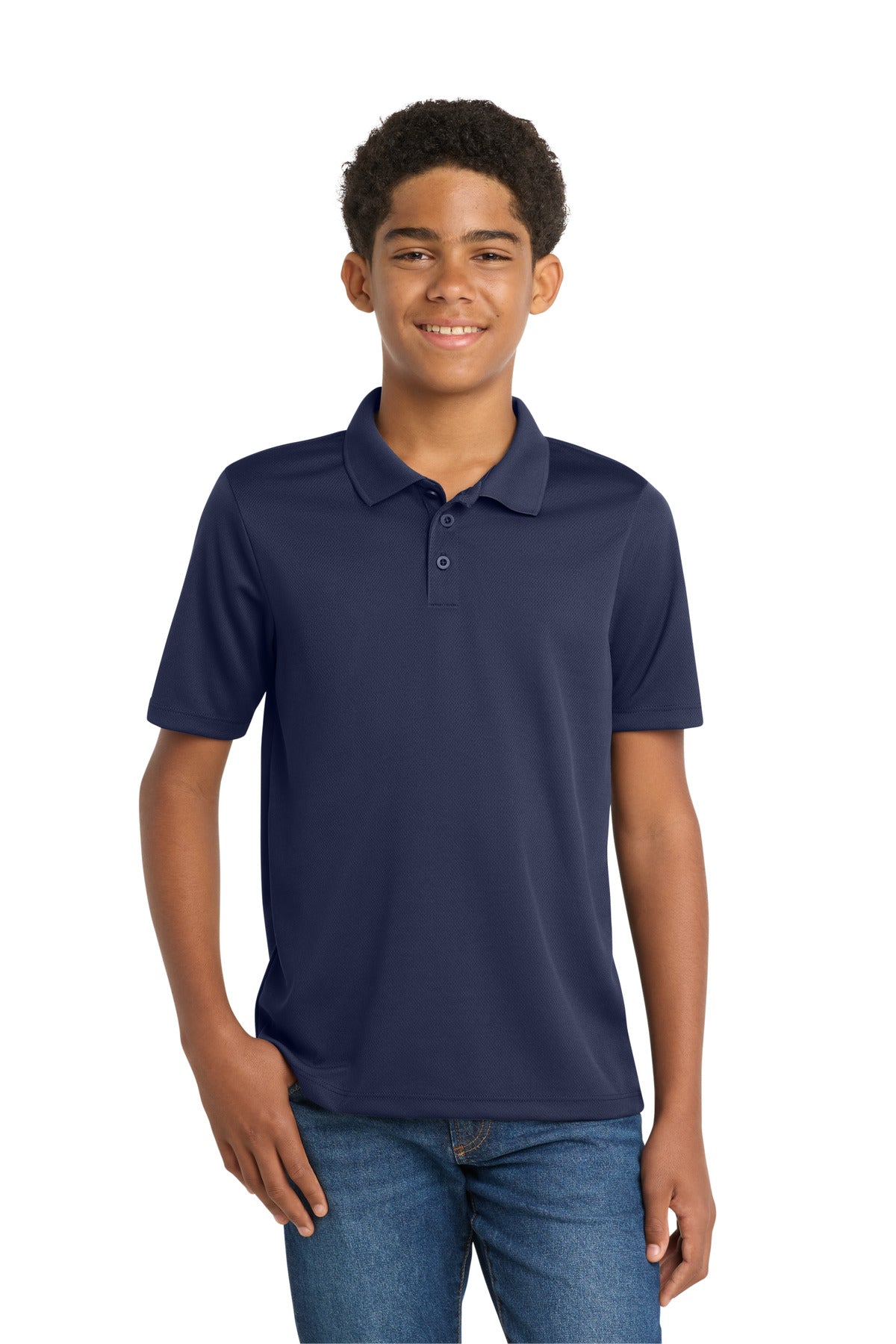 Sport-Tek Youth PosiCharge RacerMesh Polo. YST640