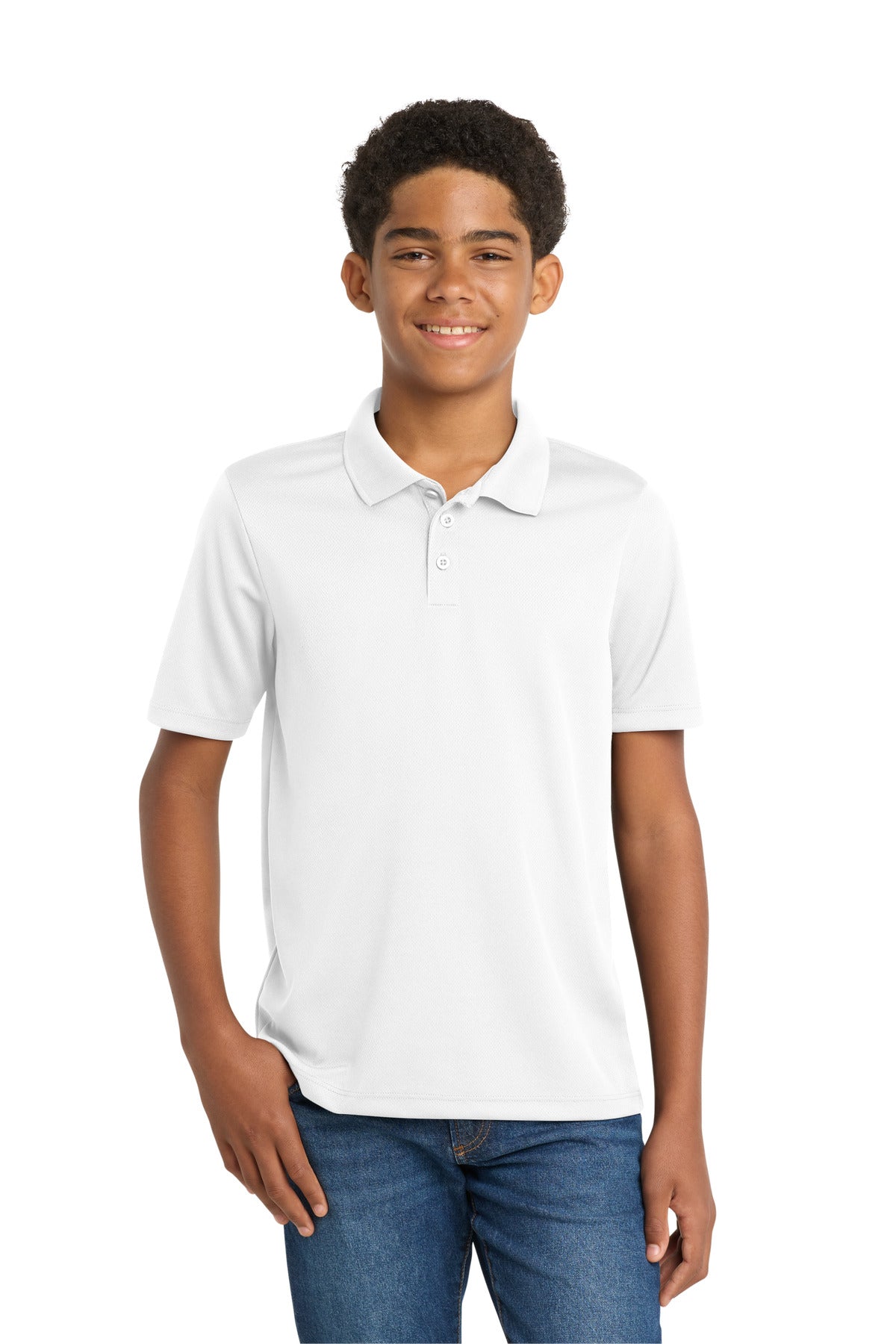 Sport-Tek Youth PosiCharge RacerMesh Polo. YST640