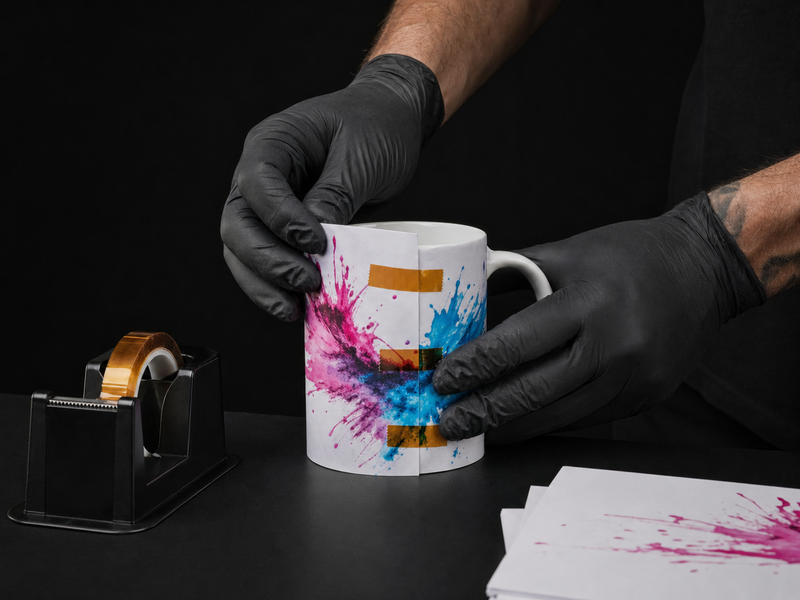 Sublimation tumbler step 2 wrap transfer