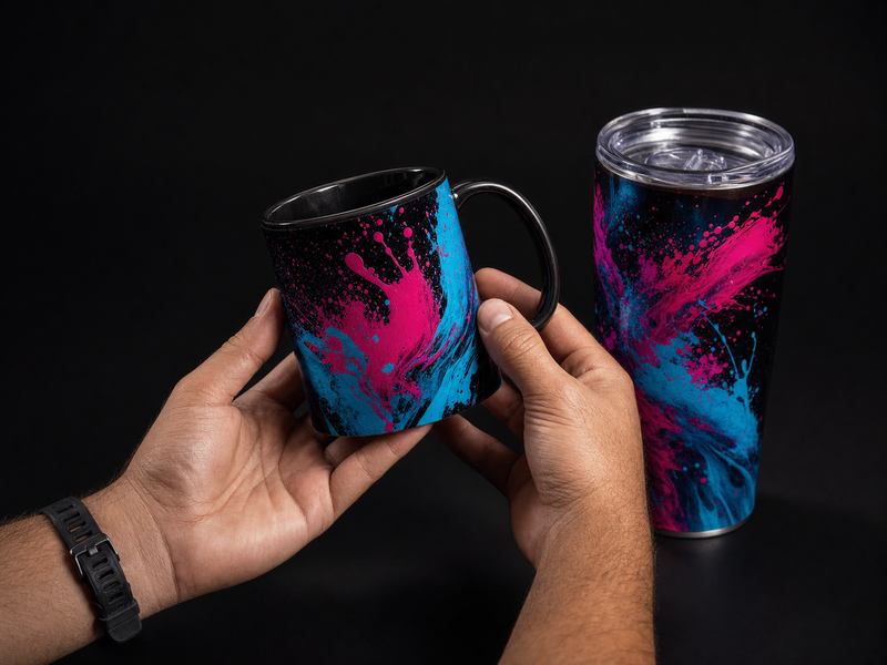 Sublimation tumbler step 4 cool and peel